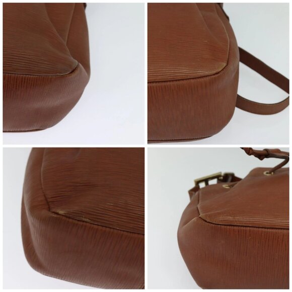 FENDI Shoulder Bag Leather Brown Gold Auth am8357 - Picture 16 of 16